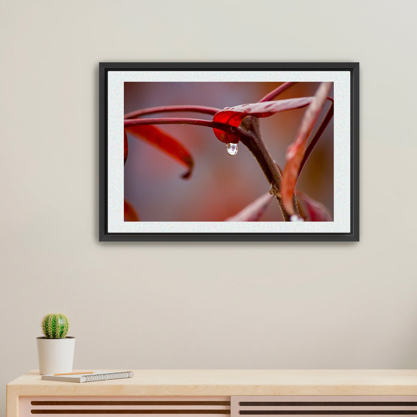 Crimson Serenity | Framed Fine Art